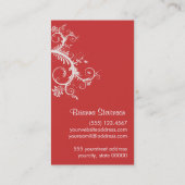 Carte De Visite Mannequin sur mesure Seamstress (Dos)