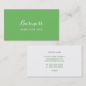 Carte De Visite Mantis Minimalist tendance élégante calligraphie (Devant / Derrière)