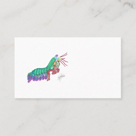 CARTE DE VISITE MANTIS SHRIMP (Devant)