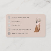 Carte De Visite Manucure afro-américaine Code QR Entreprise de bea (Dos)