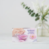 Carte De Visite Manucure de beauté moderne clous salon manicuriste (Debout devant)