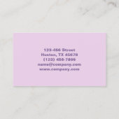 Carte De Visite Manucure de beauté moderne ongles de ongle Salon M (Dos)