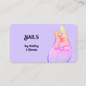 Carte De Visite Manucure de deux noms (Devant)