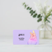 Carte De Visite Manucure de deux noms (Debout devant)