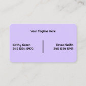 Carte De Visite Manucure de deux noms (Dos)