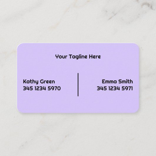 Carte De Visite Manucure de deux noms (Dos)