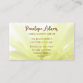 Carte De Visite Manucure de parties scintillant à ongles avec les (Dos)