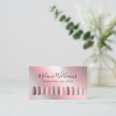 Carte De Visite Manucure de salon professionnel pour l'artiste des (Debout devant)