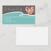 Carte De Visite Manucure de technologie à ongles tendance et éléga (Devant / Derrière)