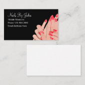 Carte De Visite Manucure Des Nails Mains Et Nongles (Devant / Derrière)