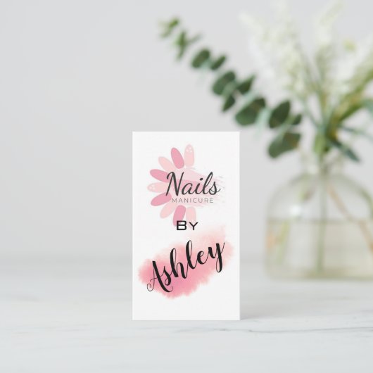 Carte De Visite Manucure des ongles (Debout devant)