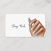 Carte De Visite Manucure Française Ongles Technologie De Manucure (Devant)