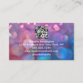 Carte De Visite Manucure ou code professionnel pour l'artiste du c (Dos)