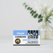 Carte De Visite Manuel bleu Outils de l'onglet Générateur (Debout devant)