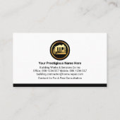 Carte De Visite Manuel bleu Outils de l'onglet Générateur (Dos)