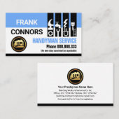 Carte De Visite Manuel bleu Outils de l'onglet Générateur (Devant / Derrière)