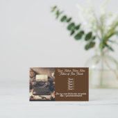 Carte De Visite Manuel de l'auteur du livre Machine à écrire Vinta (Debout devant)