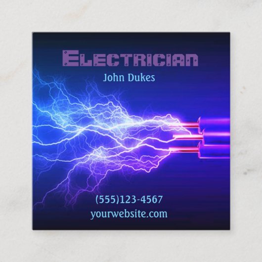 Carte de visite manuel de tension électrique (Devant)