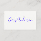 Carte De Visite manuscrit (Devant)