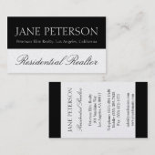 Carte De Visite Manuscrit de ventes d'agent d'agent immobilier (Devant / Derrière)