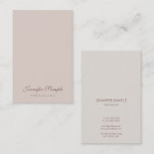 Carte De Visite Manuscrit élégant de modèle simple professionnel (Devant / Derrière)