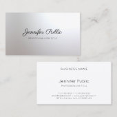 Carte De Visite Manuscrit manuscrit de Cosmetologist de salon de (Devant / Derrière)