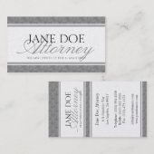 Carte De Visite Manuscrit Platnm de marbre bleu de cabinet (Devant / Derrière)