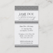 Carte De Visite Manuscrit Platnm de marbre bleu de cabinet (Dos)