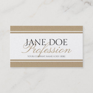 Carte De Visite Manuscrit Tan d'or foncé de YourJobTitle