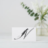 Carte De Visite Manuscrit vintage (Debout devant)