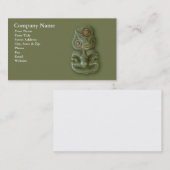 Carte de visite maori de Hei-Tiki (Devant / Derrière)