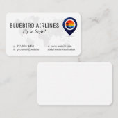 Carte De Visite Map of the World | Tropical Island (Devant / Derrière)