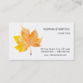 Carte De Visite Maple autumn (Devant)