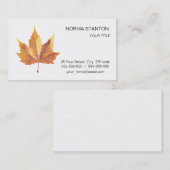 Carte De Visite Maple autumn (Devant / Derrière)