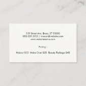 Carte De Visite Maquillage (Dos)