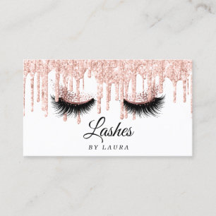 Carte De Visite Maquillage à longue portée Artiste Rose Or