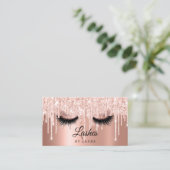 Carte De Visite Maquillage à longue portée Artiste Rose Or (Debout devant)