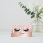 Carte De Visite Maquillage à longue portée Artiste Rose Or (Debout devant)