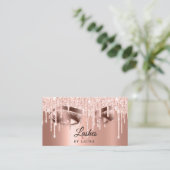 Carte De Visite Maquillage à longue portée Artiste Rose Or (Debout devant)