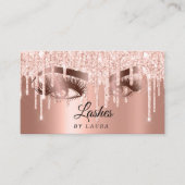 Carte De Visite Maquillage à longue portée Artiste Rose Or (Devant)