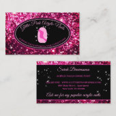 Carte De Visite Maquillage à ongle acrylique (Devant / Derrière)