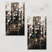 Carte De Visite Maquillage Artiste Beauté Parties scintillant Brow (Devant / Derrière)