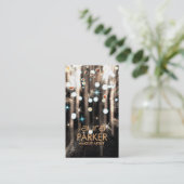 Carte De Visite Maquillage Artiste Beauté Parties scintillant Brow (Debout devant)