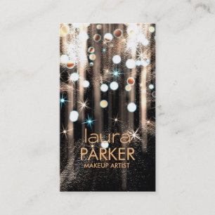 Carte De Visite Maquillage Artiste Beauté Parties scintillant Brow