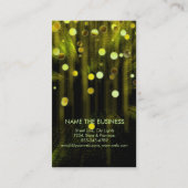 Carte De Visite Maquillage Artiste Beauté Parties scintillant Lime (Dos)