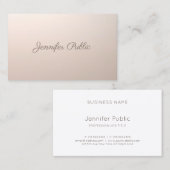 Carte De Visite Maquillage Artiste Beauté Salon Calligraphie Scrip (Devant / Derrière)