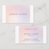 Carte De Visite Maquillage Artiste Beauté Salon Élégant Profession (Devant / Derrière)