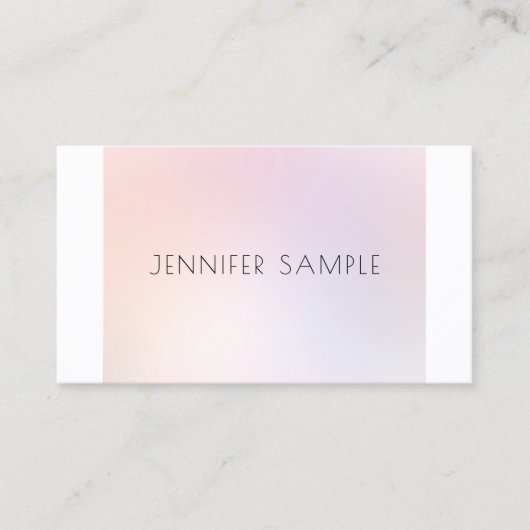 Carte De Visite Maquillage Artiste Beauté Salon Élégant Profession (Devant)