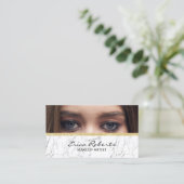 Carte De Visite Maquillage Artiste Beauté Salon Photo personnalisé (Debout devant)