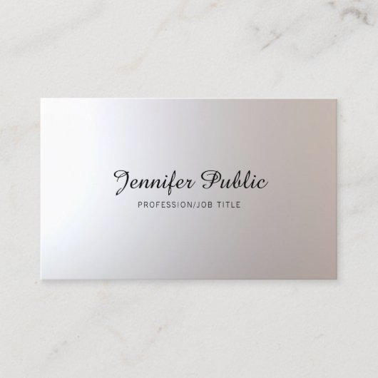 Carte De Visite Maquillage Artiste Beauté Salon Script Graceful Pl (Devant)